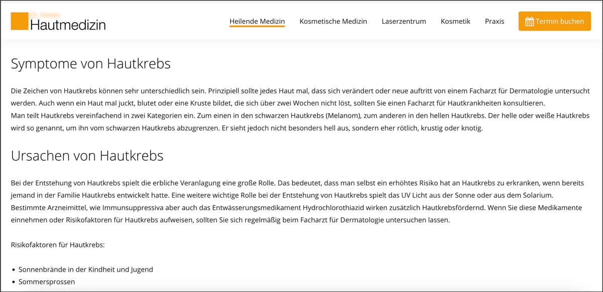 Aerzteblogs und medizinischer Content