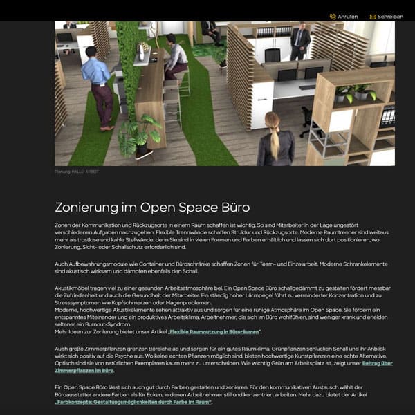 "Hallo Arbeit": Bereiche Innenarchitektur & Unternehmenskultur